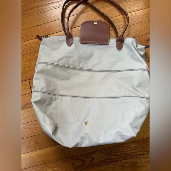 Longchamp le Pliage Expandable Tote -pebble - Picture 11 of 16